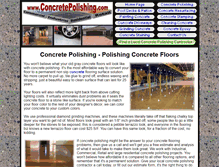 Tablet Screenshot of concretepolishing.com